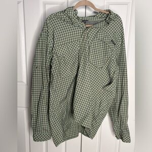 Green Pattern Button Up!
